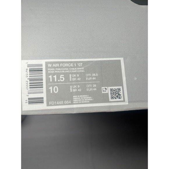 Nike Air Force 1 07 Paisley Pearl Pink Coral Chalk Mens 10/WMNS 11.5 FD1448-664 - Picture 5 of 5